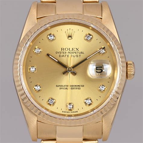 rolex gold datejust 33 von 1986|Rolex Datejust 36 Gelbgold .